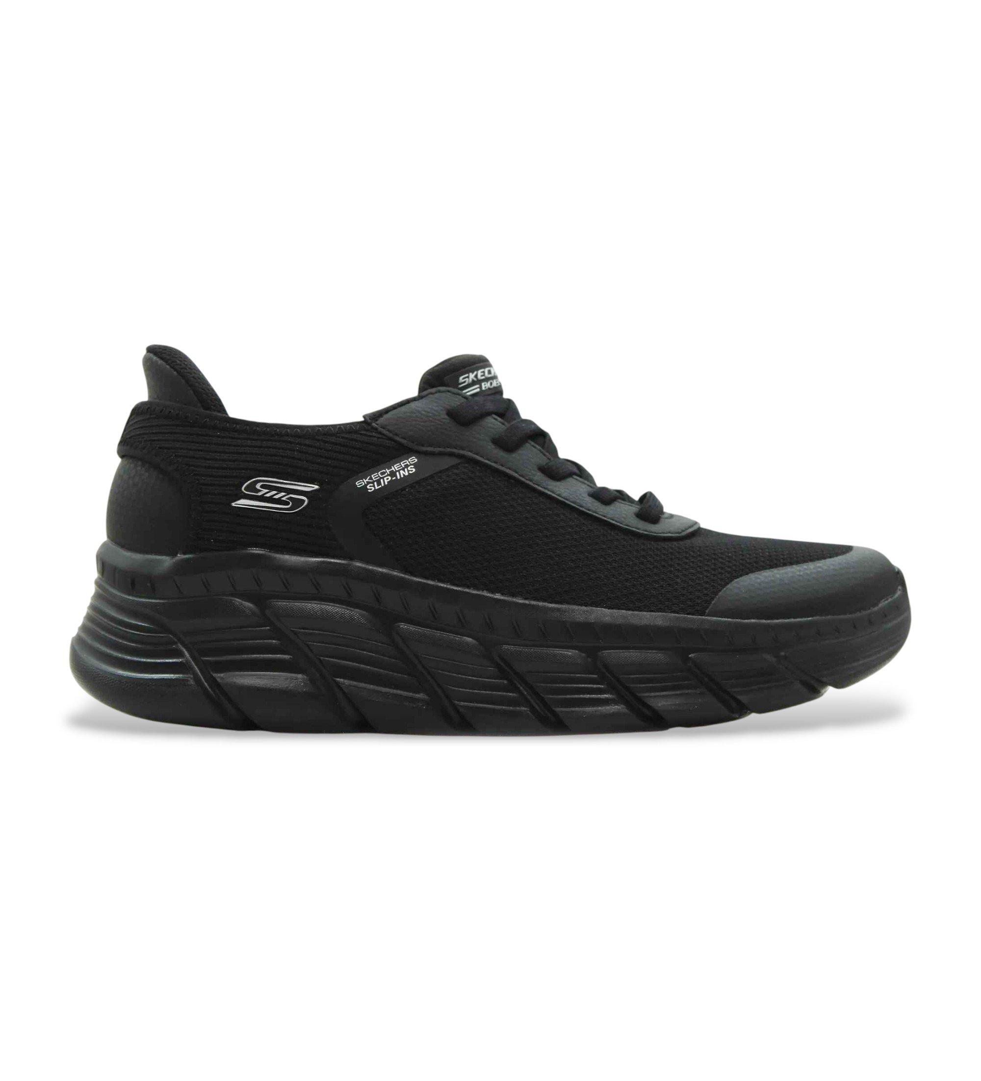 Skechers | Mujer | Zapatillas Bobs B Flex Hi Linear Force negro