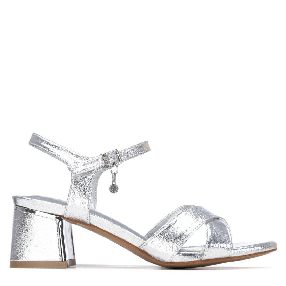 Xti Sandalia de cuña plata 145344-PLATA , para Mujer