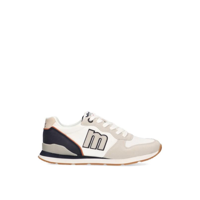 Zapatillas Casual Mustang - Hombre - Suela Plana - Modelo 84467 - Color Blanco