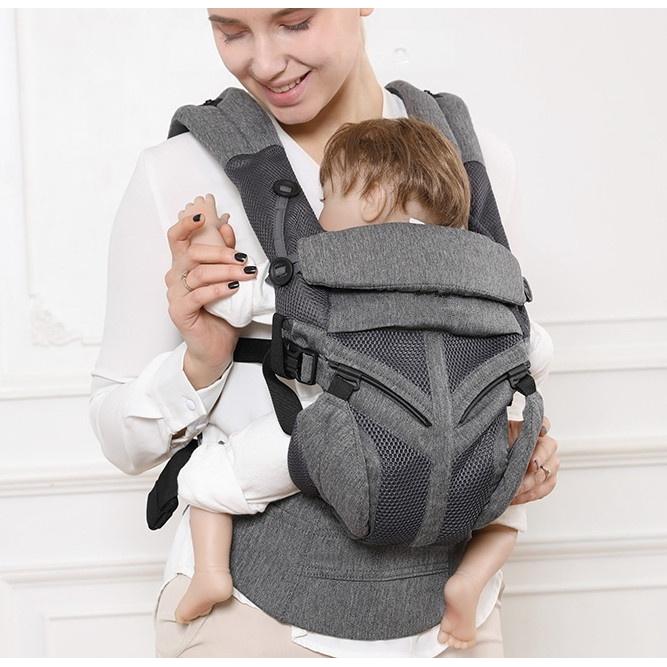 Portabebés de Mochila para Bebé, se Puede Llevar Delante o Detrás, Fular Portabebés para Recién Nacidos, Ideal para Llevar al Frente, Cómodo y Seguro