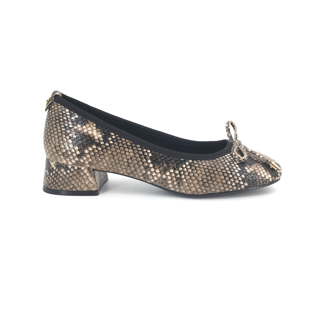 Bailarina Xti para mujer, mod.146378, Bailarina lazo print tacón bajo