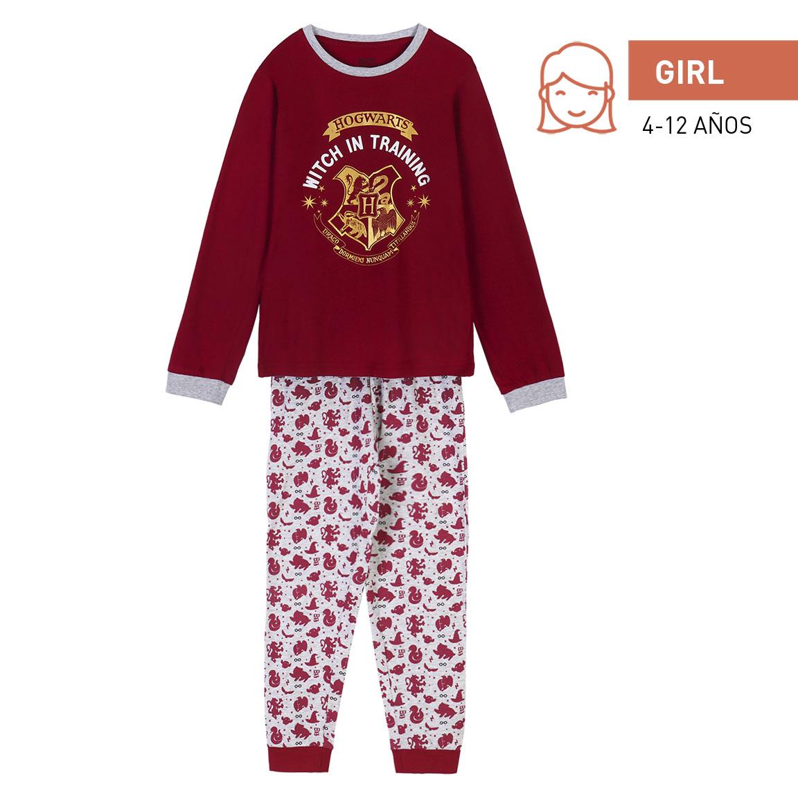 Cerdá Pijama Cerda Largo Single Jersey Harry Potter Dark Red