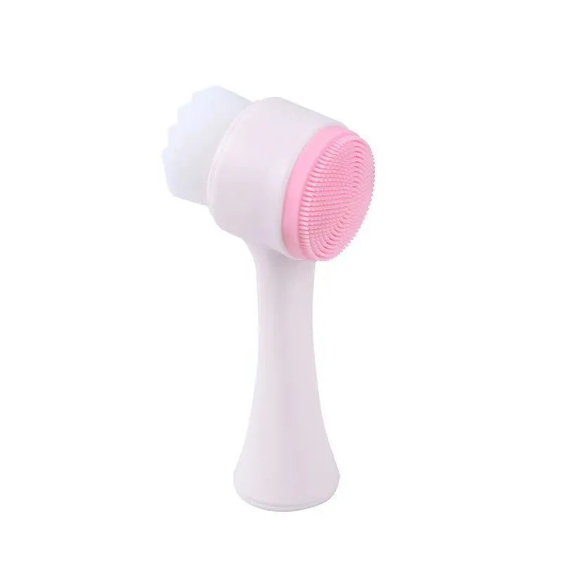 Doble Cara de silicona flexible Cuchillo de limpieza manual Cuchillo de maquillaje removedor de puntos Negros removedor de Poros profundos