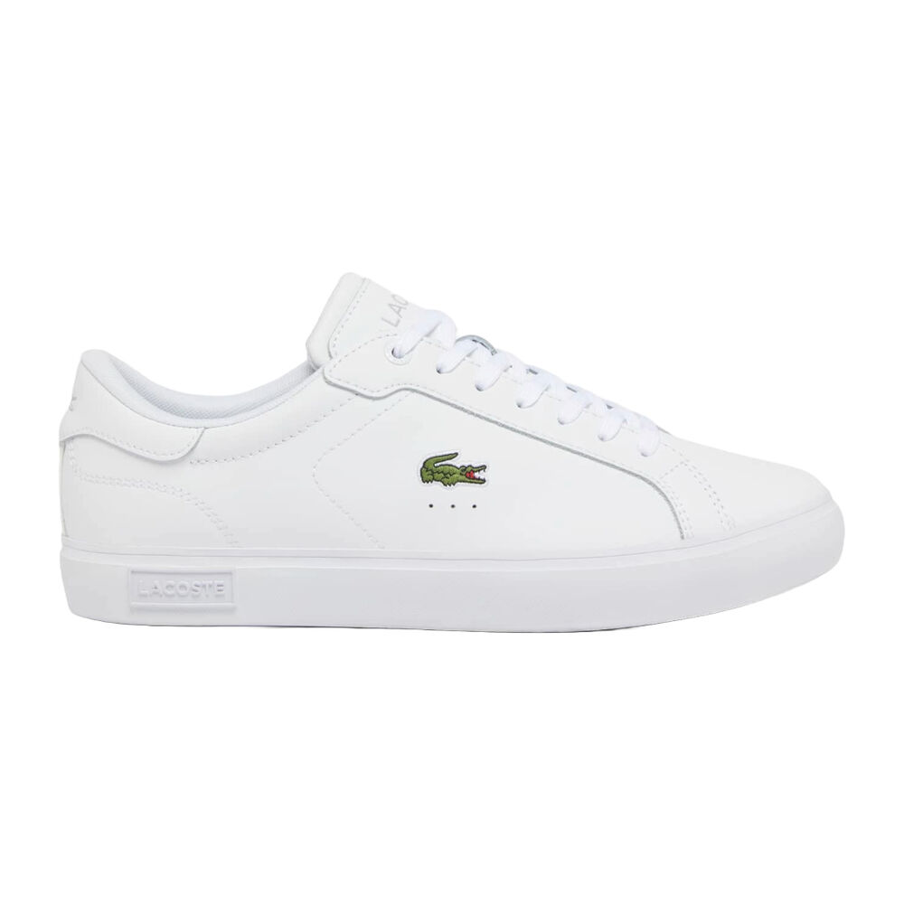 Zapatillas Blancas Lacoste Powercourt White con Cocodrilo Clásico
