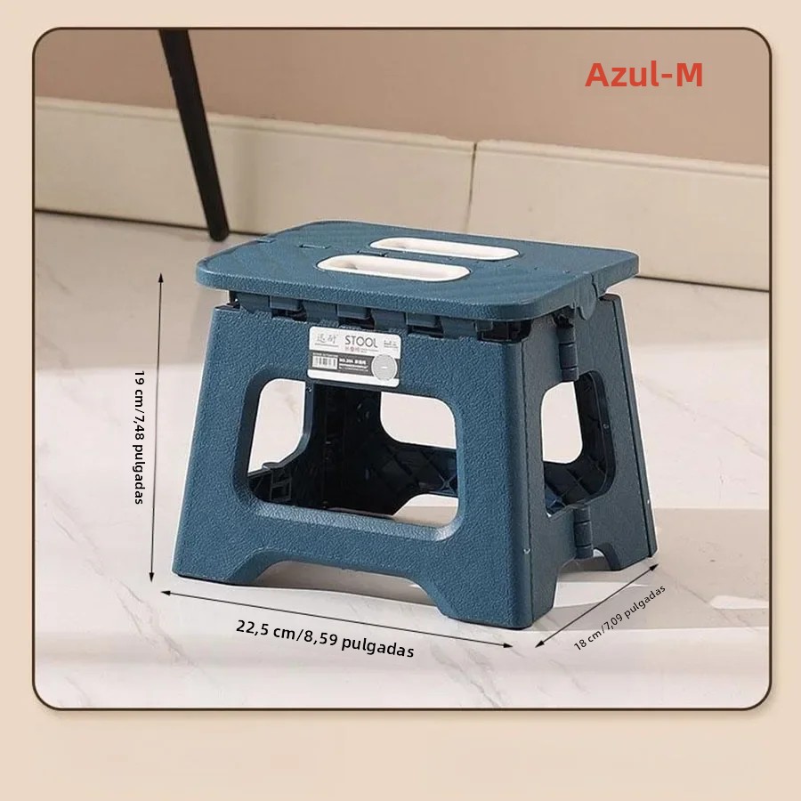 Om Home Pequeño Taburete Portátil Para Exterior-Silla De Plástico Gruesto Y Banqueta Para Adultos Y Niños Muebles De Jardín Modernos Para Playa