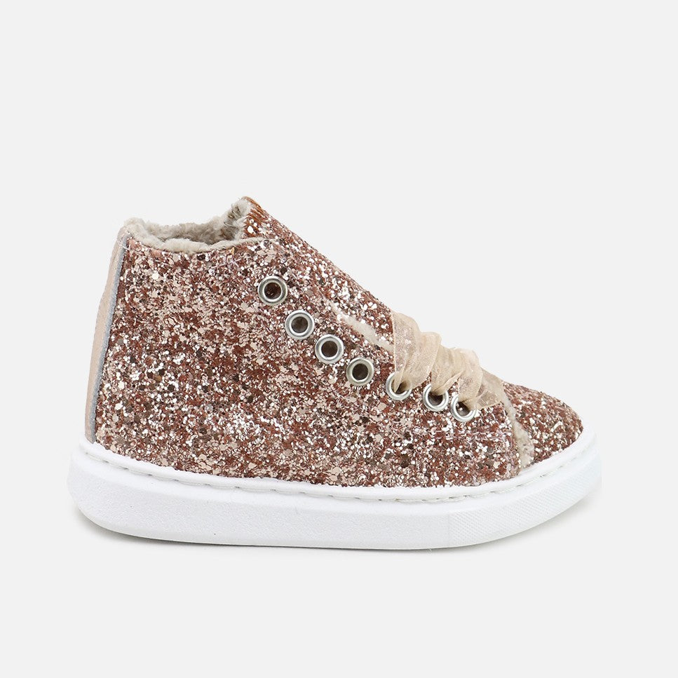 Botas Top Glitter Nude Urban57 Elibasic | Eli 1957