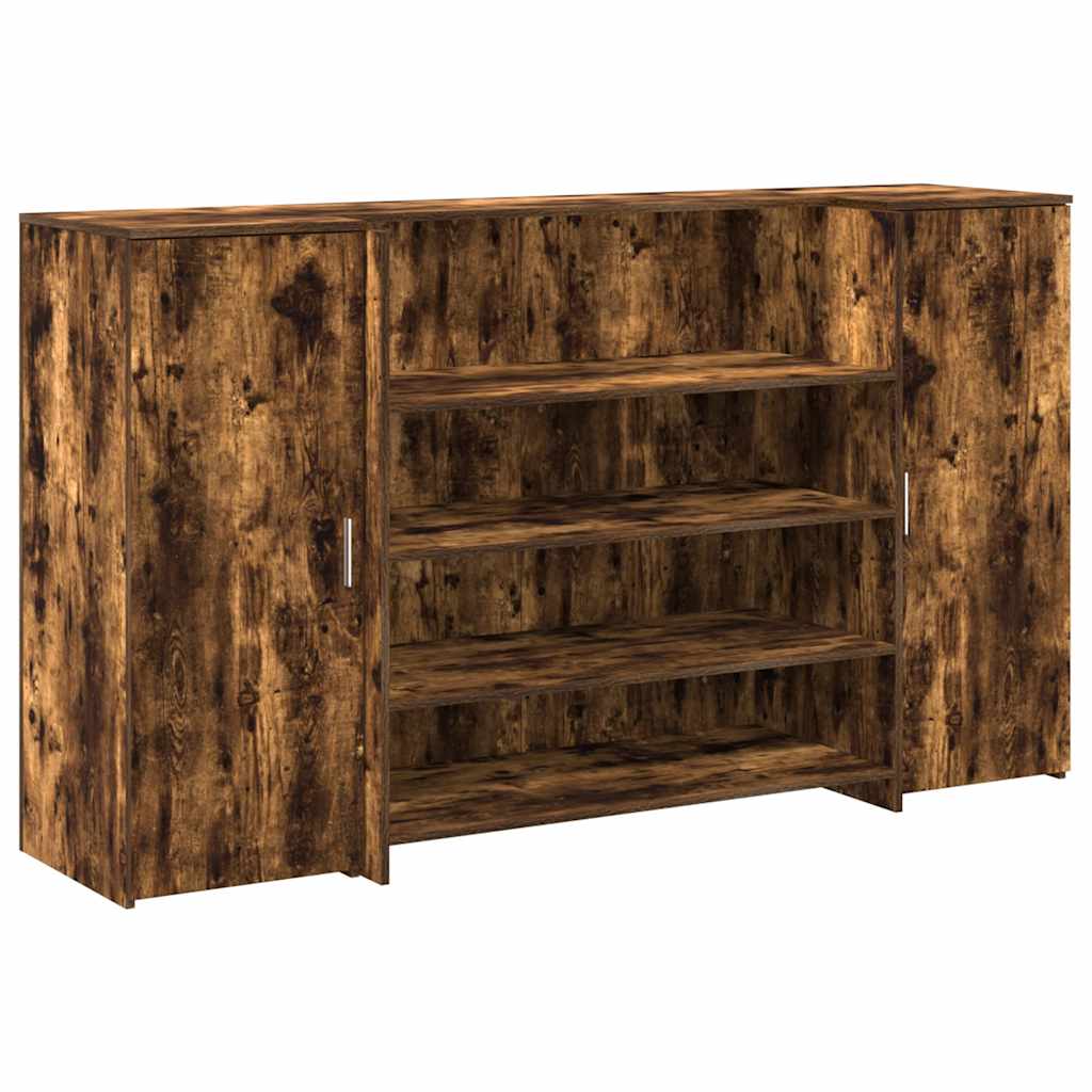 vidaXL Mostrador de recepción  180x50x103,5 cm madera de ingeniería Multicolor