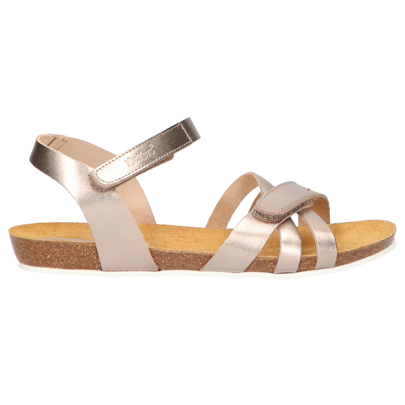 Kickers girl's sandals 694971 -30 bogart 19 bronze metal