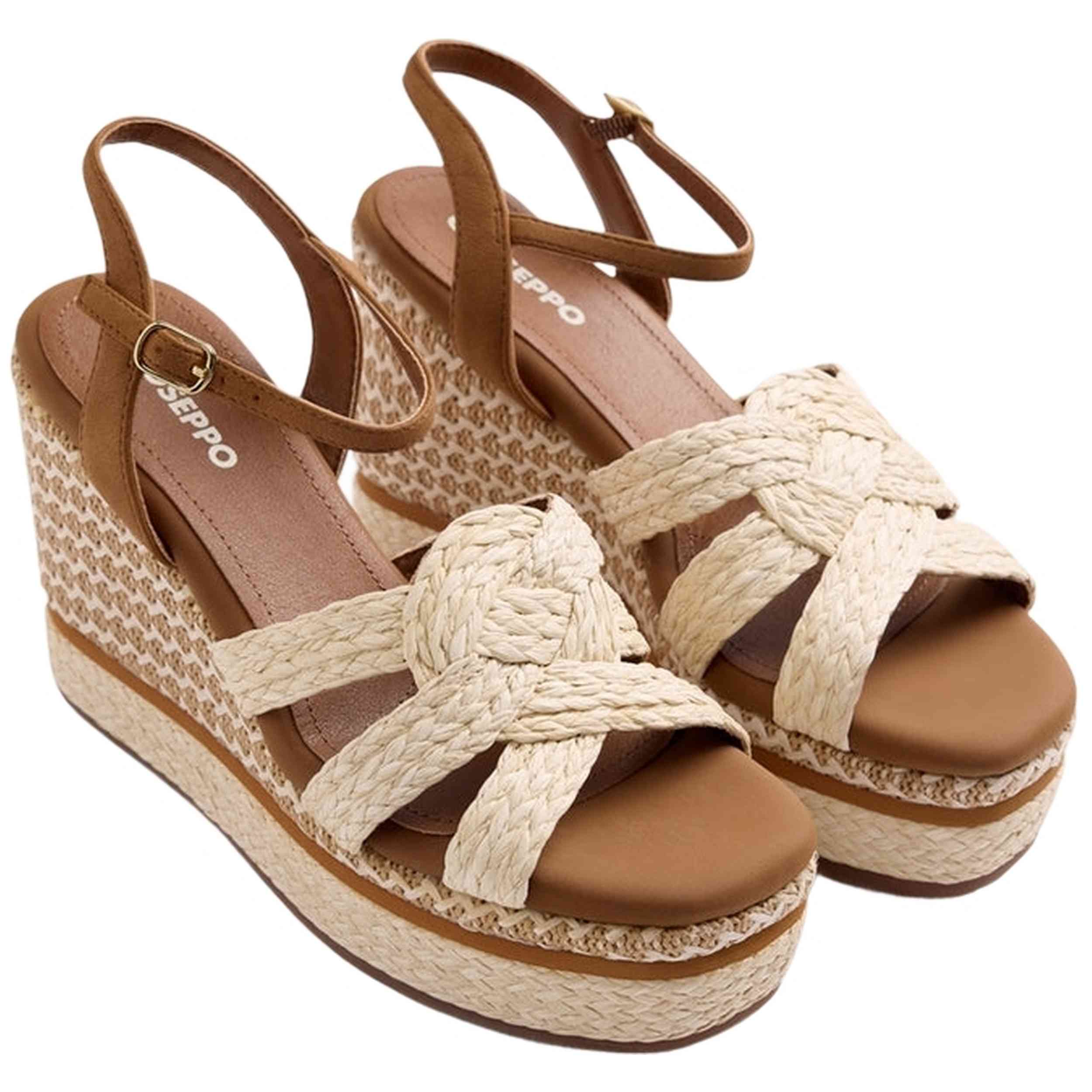 Sandalias De Tacon Gioseppo modelo KARATINA para Mujer en color Beige
