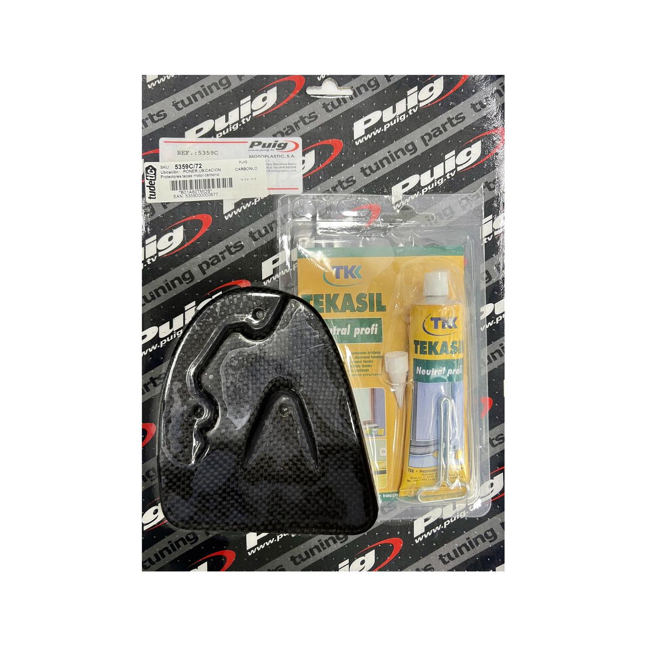 Protectores Tapas Motor Carbono - 100% Fibra De Carbono 2/2.5Mm Grosor 5359C