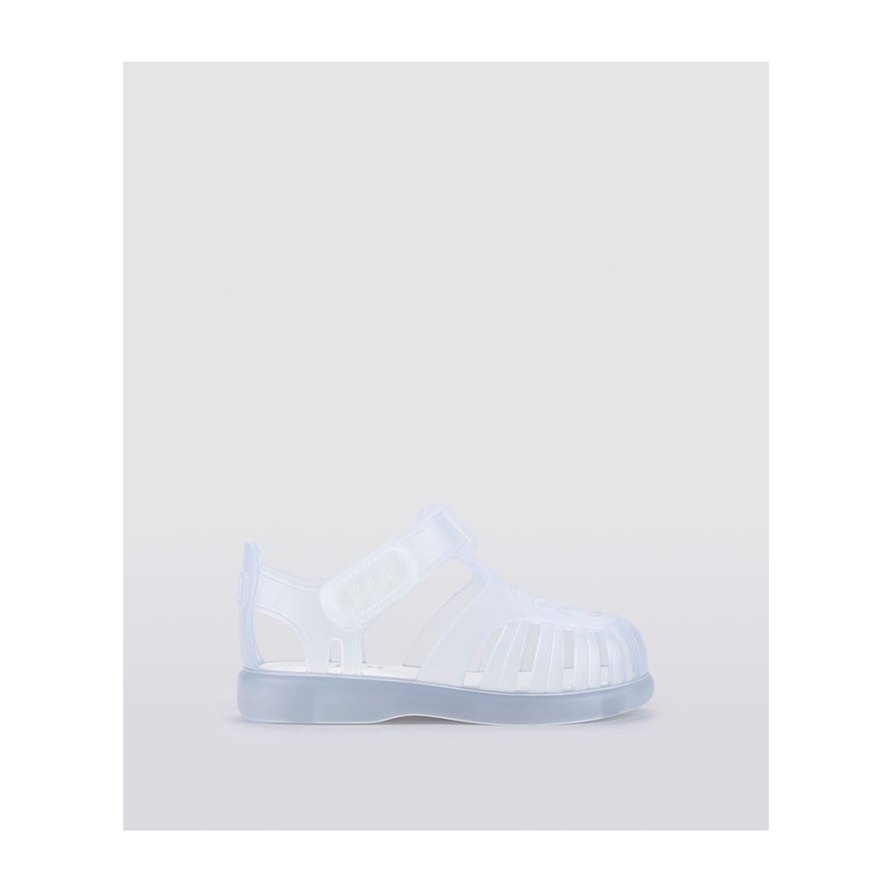 Cangrejeras y chanclas niña IGOR S10233-038 SANDALIA AGUA VELCRO BLANCO 19102 XLV