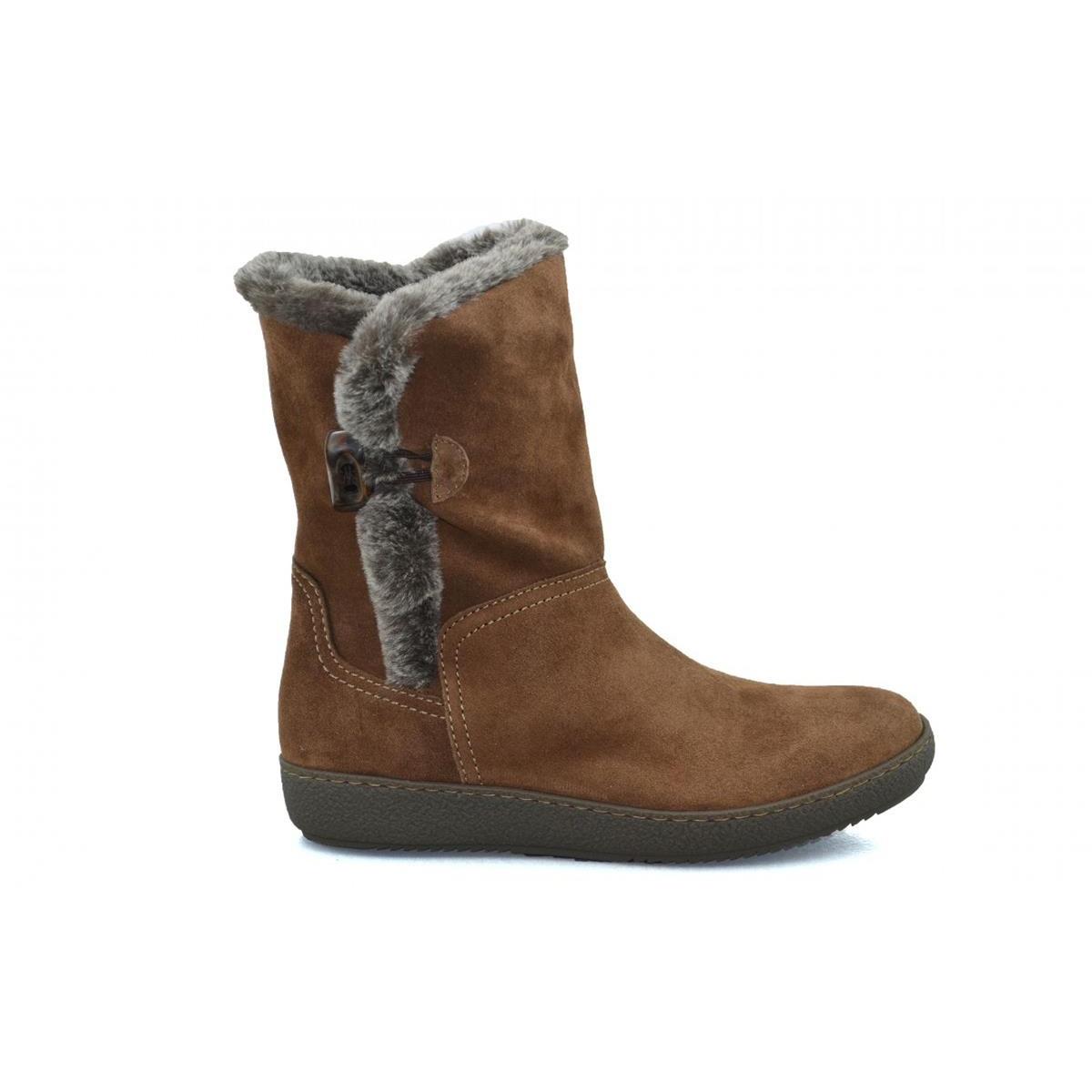 Bota De Pelo Mujer Alpe 3220 Cuero