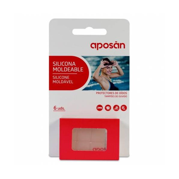 Aposan Tapones Oido Silicona Moldeable 6 Uds