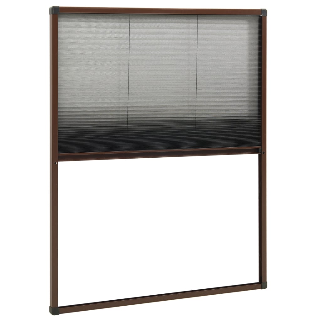 vidaXL Mosquitera Plisada de Ventanas Aluminio 60x80cm Rejilla Color Antracita,  Blanco,  Marrón y mas