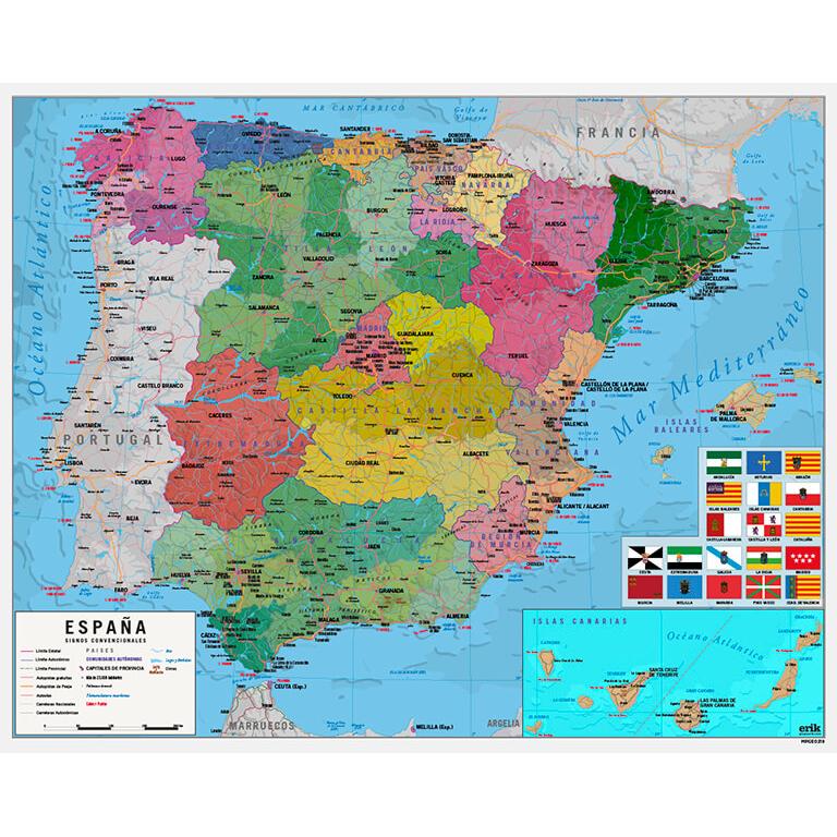 Mini Poster Mapa De España