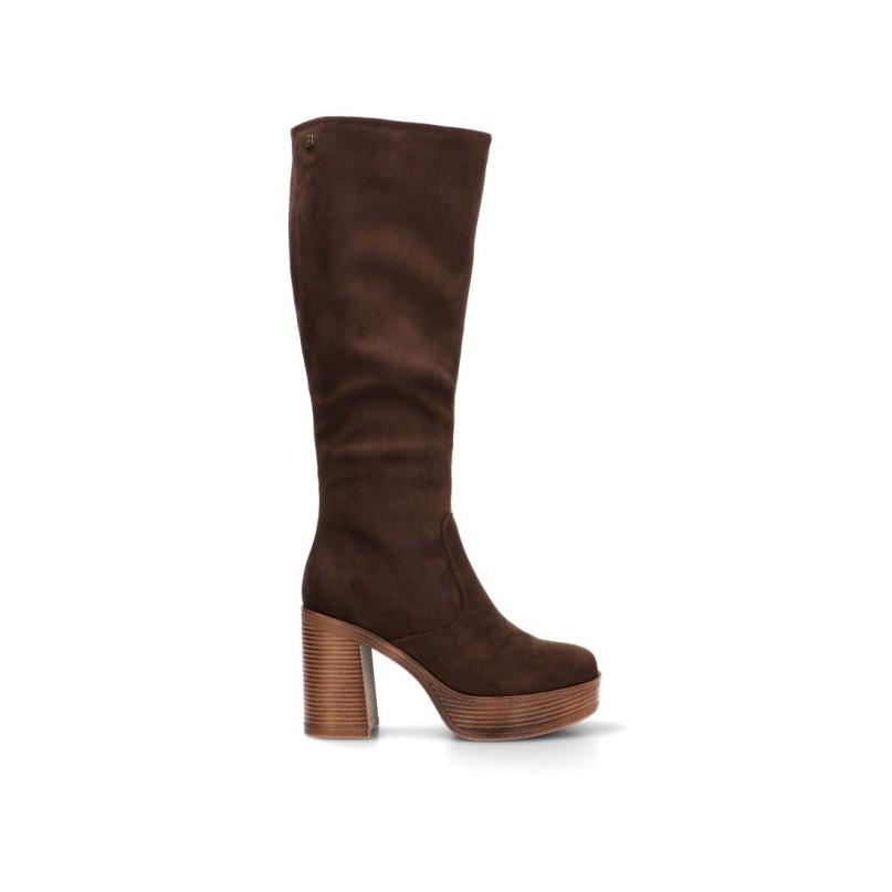 Bota Mustang - Mujer - Tacón Alto - Modelo 50522 - Color Café