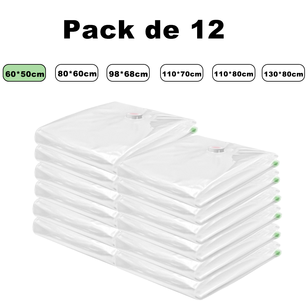 Life Basics Bolsas de Vacío para Ropa y Almacenamiento, Bolsas Ahorradoras de Espacio con Doble Cremallera y Válvula para Aspiradora, Bolsas de Compresión Transparentes para Edredones, Mantas, Almohadas y Ropa