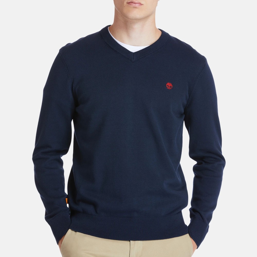 Jersey Cohas Brook con cuello en V, Marca Timberland, Variedad de Tallas y Colores, Para Hombre