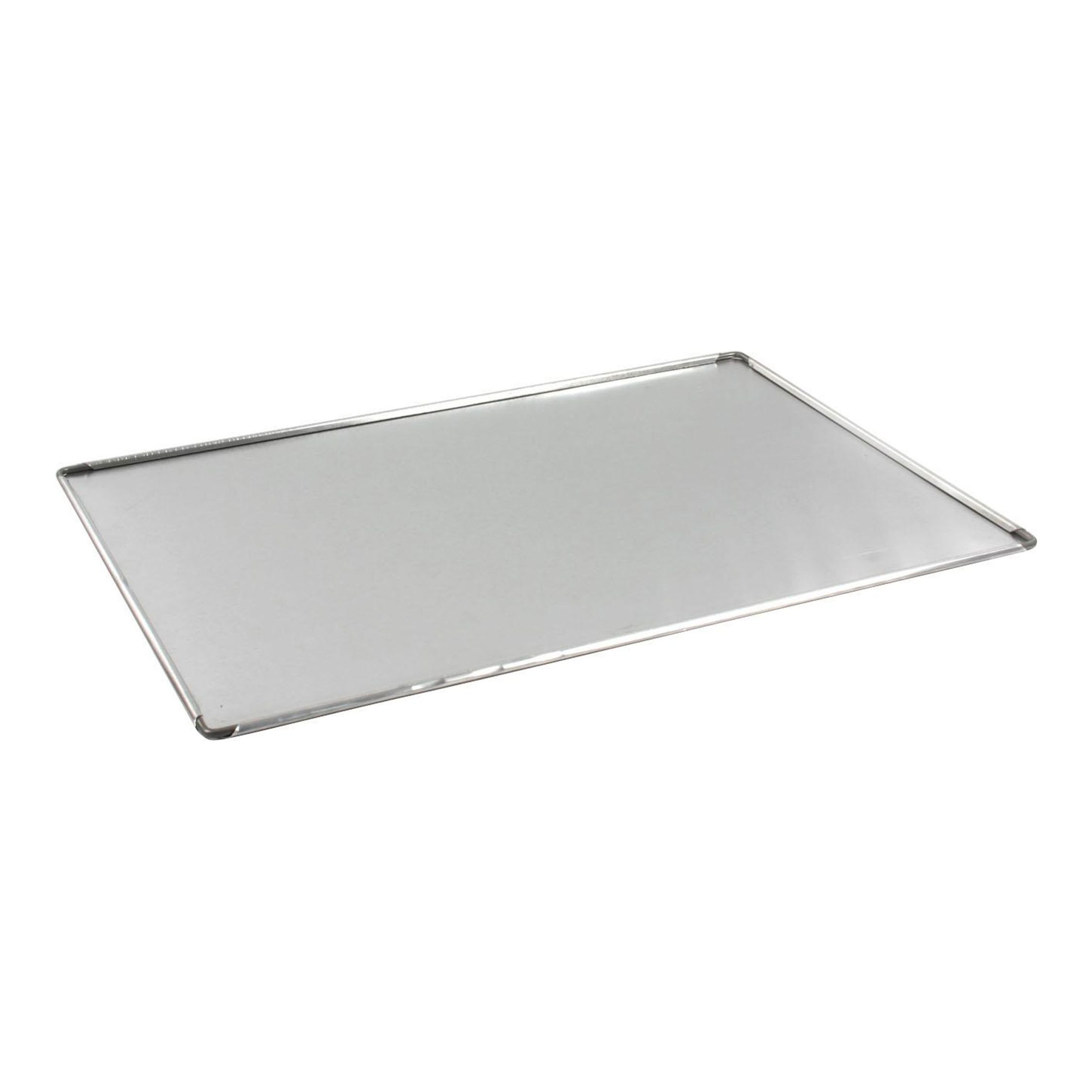 VR - Bandeja Rectangular Aluminio 44X31X0-5CM - Bandeja Rectangular Práctica y Resistente - Bandeja Rectangular Ideal para Hornear y Servir - Bandeja Rectangular de Acero Inoxidable Duradero - Bandeja Rectangular Versátil para Todo Tipo de Platos