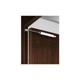CA Puerta automática de cierre suave, tope de posicionamiento con ajuste de 90 grados, herrajes para muebles (plata, 1 pieza)
