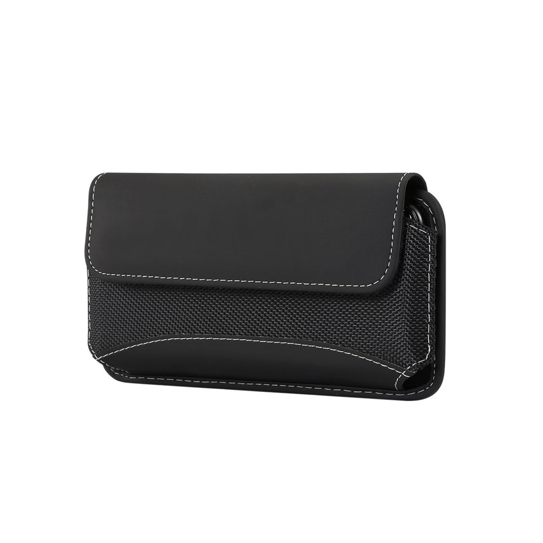 para Nubia Z40 Pro (2022)  Funda Cinturon Horizontal Piel y Nylon - Negro