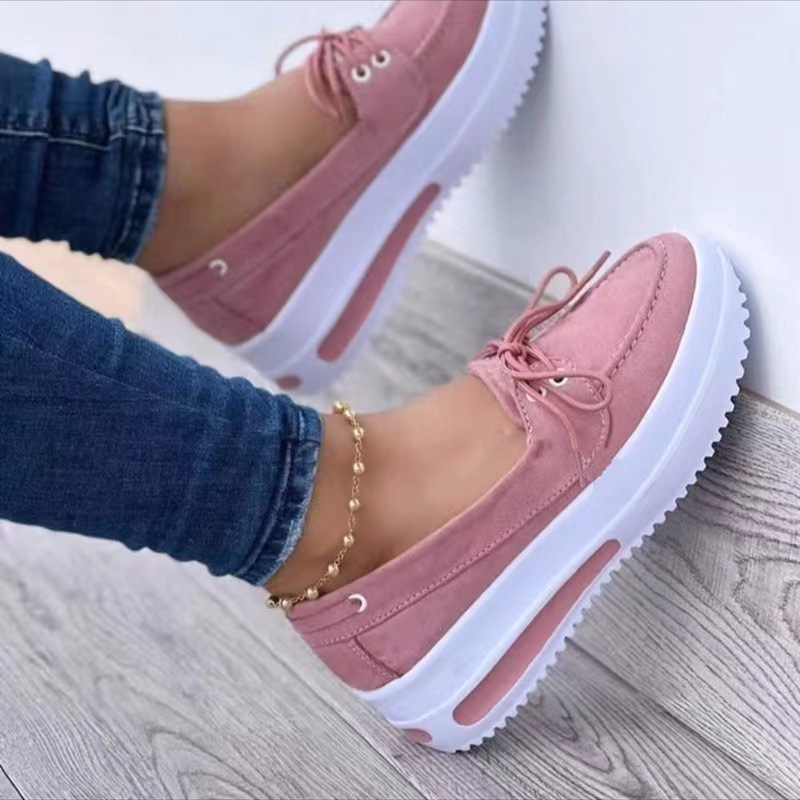 TK Nuevos Zapatos casuales de mujer de gran tamaño, mocasines de plataforma de Tacón Grueso de moda para Mujer.