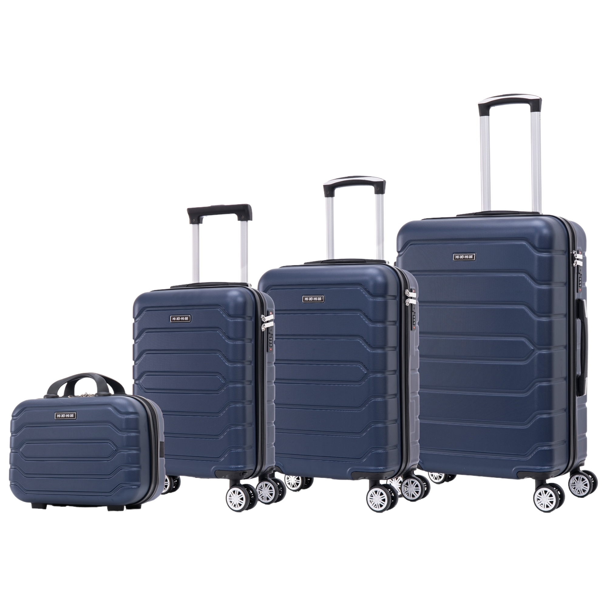 Conjunto de Maletas de Viaje Elegantes: Carcasa Ligera, Cerradura Numérica, 4 Ruedas Giratorias 360°, Asa Telescópica de Aluminio Juego de Maletas Maleta (6999 M005 8001 8002 FLASH )