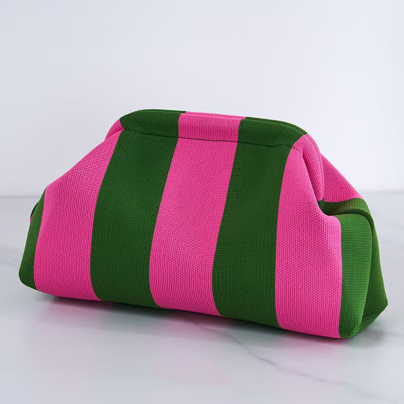 Bolso de mano con bloques de color para mujer, diseño con bloques de color, bolso informal de playa de verano