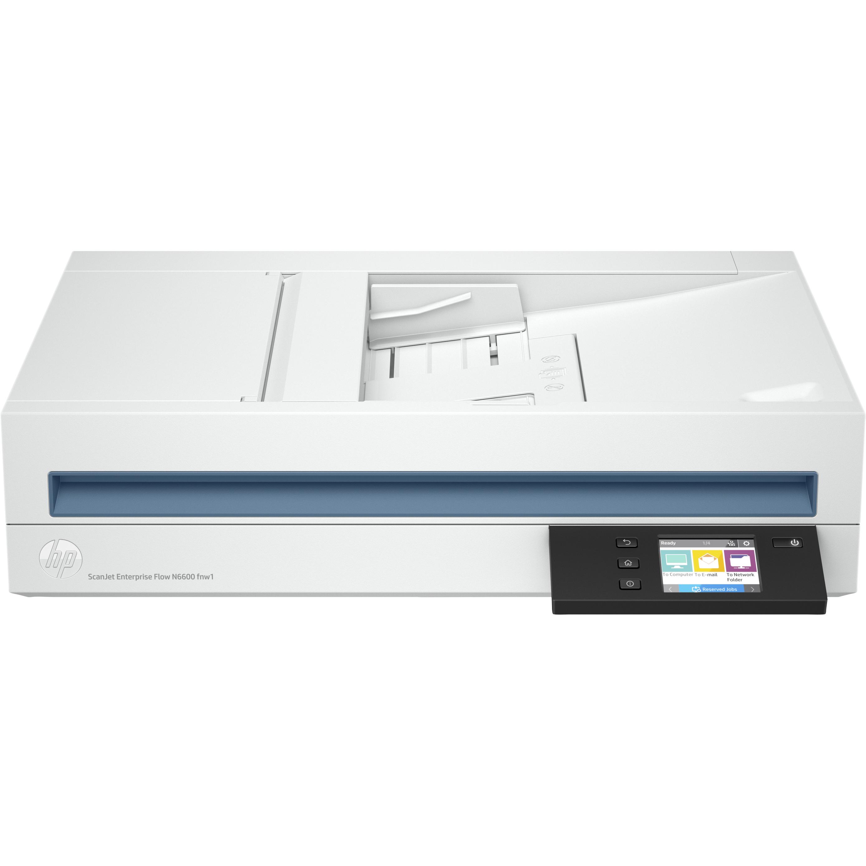 HP Scanjet Enterprise Flow N6600 fnw1 Escáner de superficie plana y alimentador automático de docume