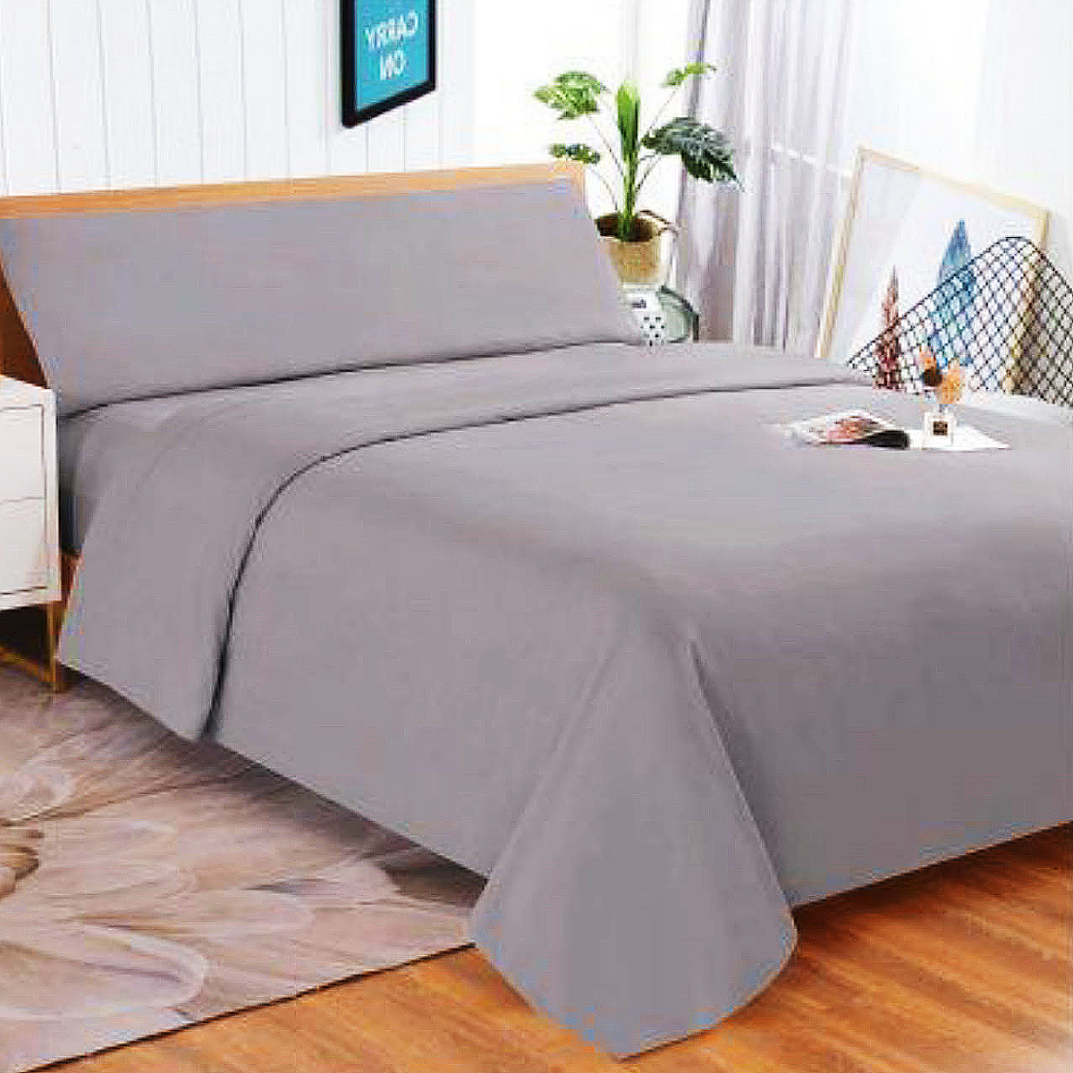 Juego de Sábanas Cama 90cm 105cm 135cm 150cm 180cm Microfibra Juego 3 y 4piezas con  Sábanas Bajera Ajustable Encimera y  Fundas de Almohada