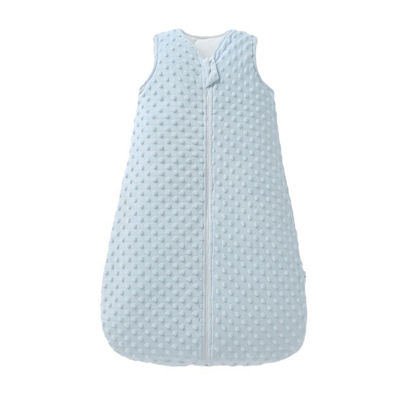 CA Saco de dormir antipatadas para niños, chaleco integrado para bebé, saco de dormir grueso, manta de confort de terciopelo para bebé, edredón