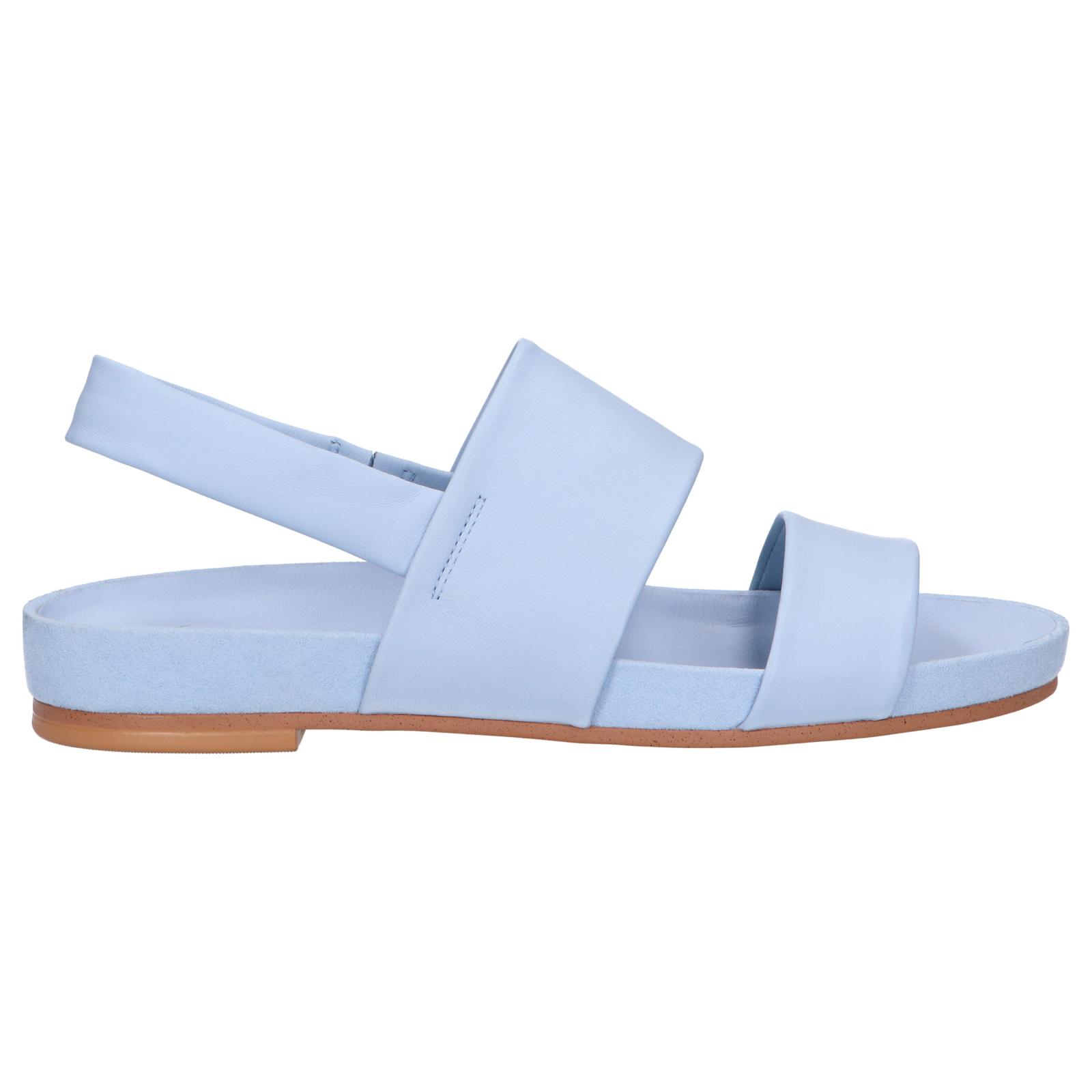 Women's Sandals CLARKS 26148850 PURE STRAP SKY BLUE LEATHER