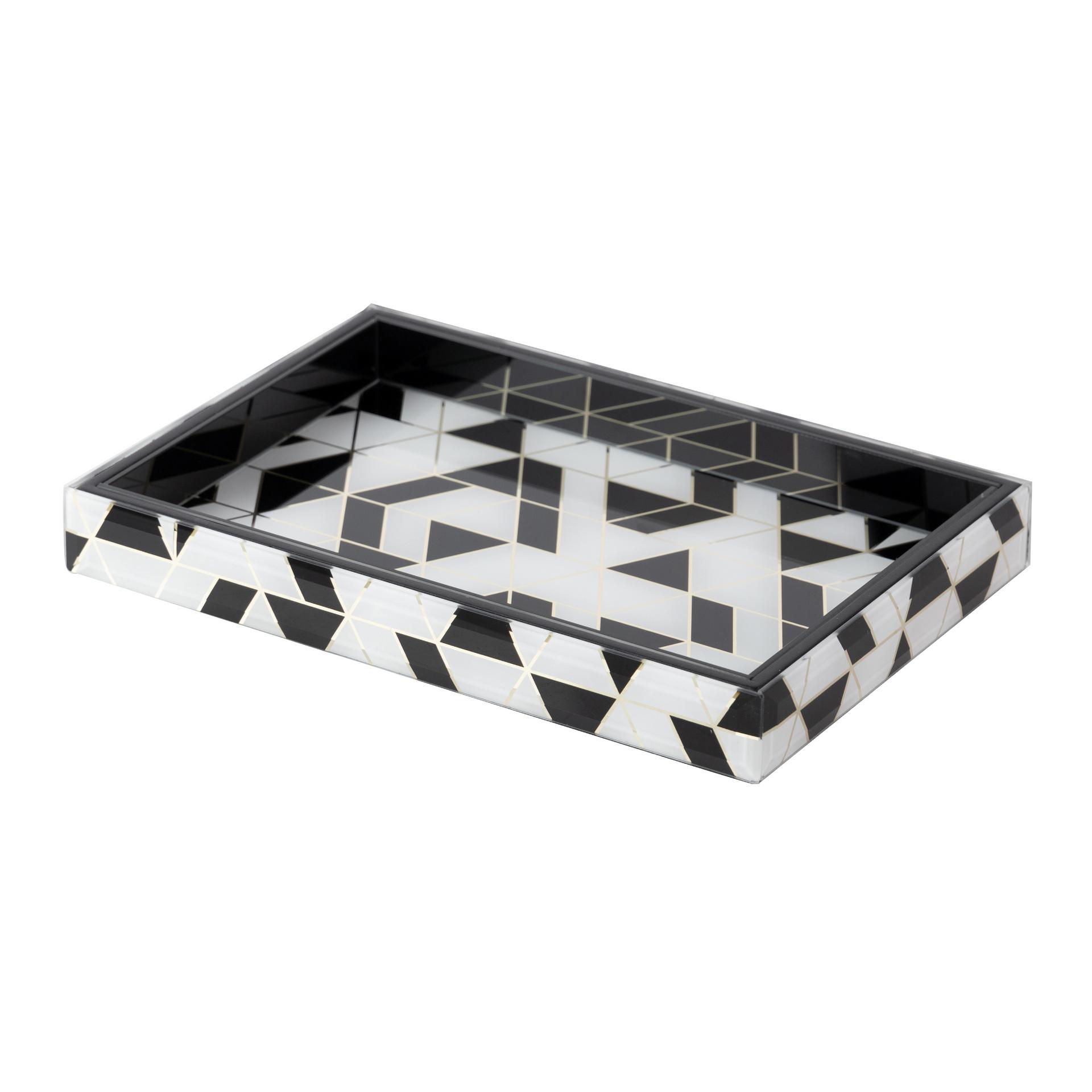 Bandeja cristal impresion foil 26x18x3 cm , El mejor complemento para tu hogar.
