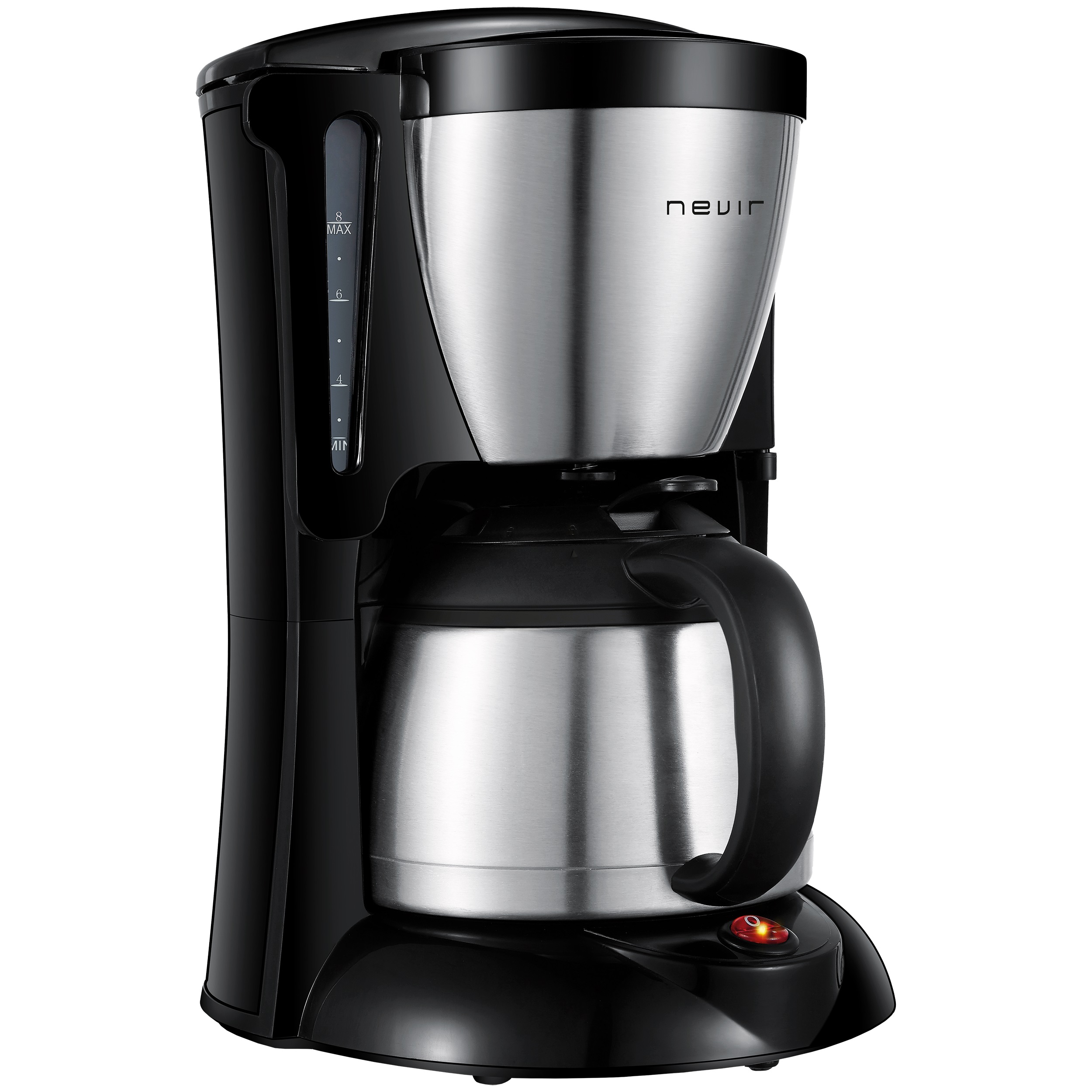 Cafetera de Goteo NEVIR 12 Tazas con Jarra Térmica | Café Caliente Todo el Día | Modelo NVR-1133 TCM