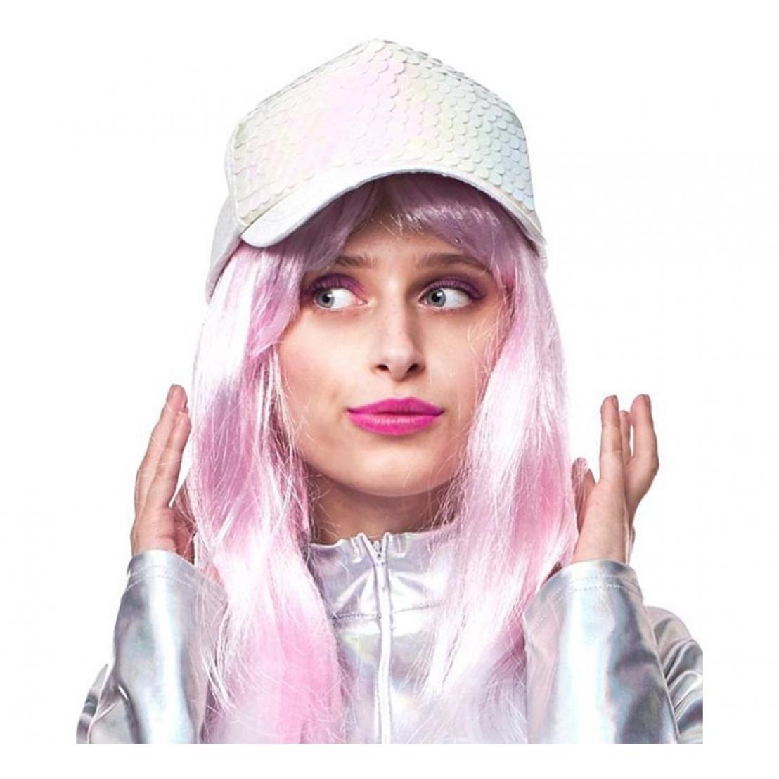 Partilandia Gorra blanca con Escamas de Sirena