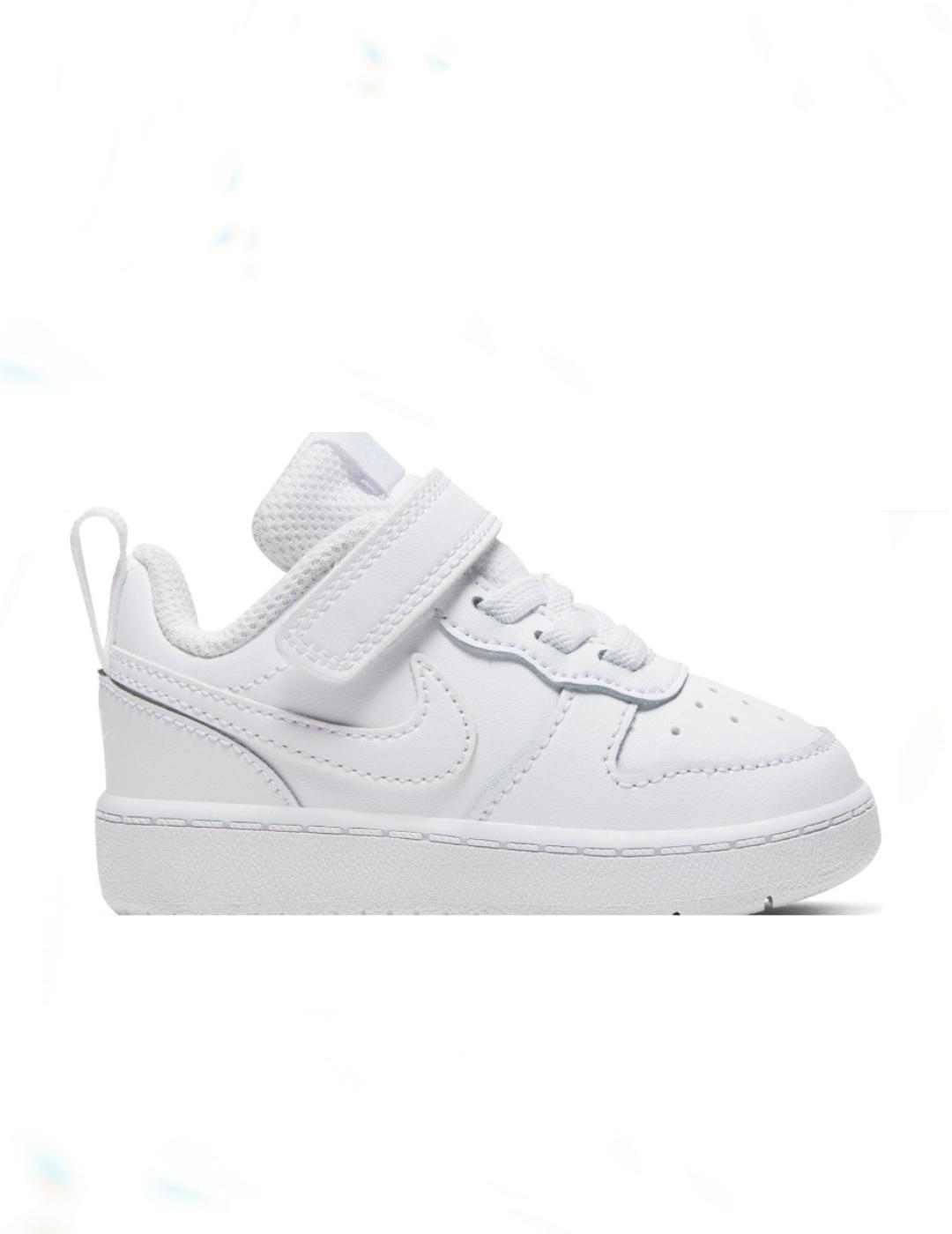 Zapatillas Nike Court Borough Low 2 TDV para Niños - Blanco - Diseño Clásico Inspirado en los Aros