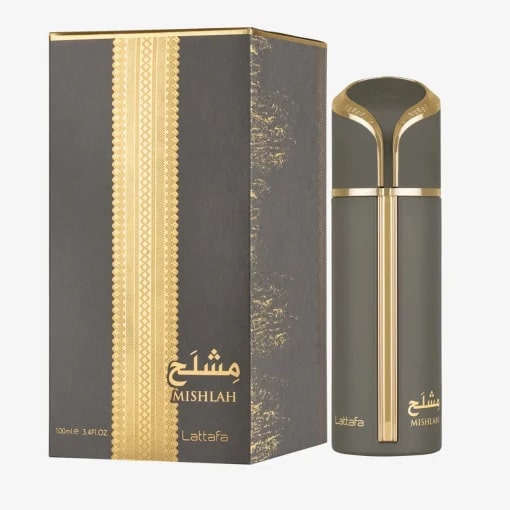 Lattafa Mishlah Perfume Árabe 100ml Mujer Premium Larga Duración Aroma Elegante Amaderado Fresco Eau de Parfum NOVEDAD