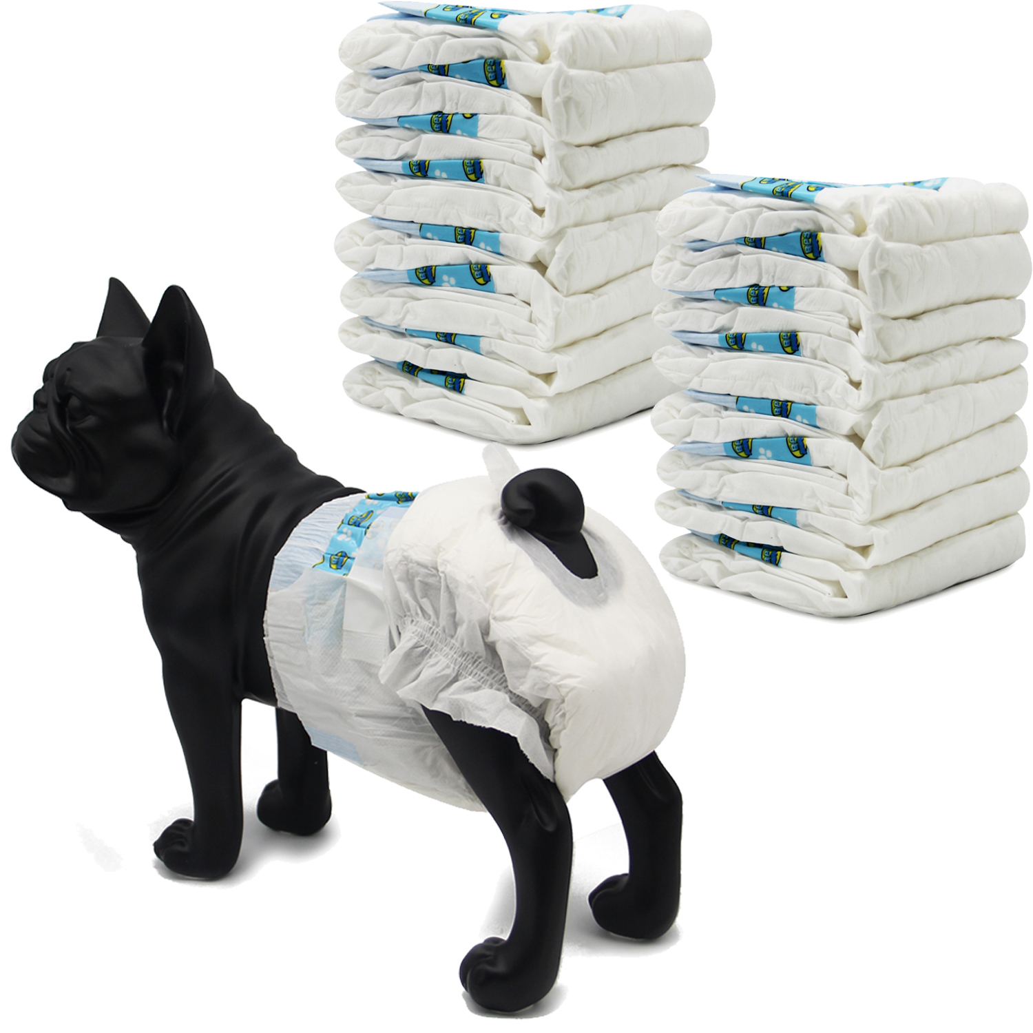 Pañal para Perro Sanitarios Mascotas Desechables Hembra Cachorro ​Entrenamiento Súper Absorbente Braguita Higiénica 6 Tamaños Elegir BPS-2180