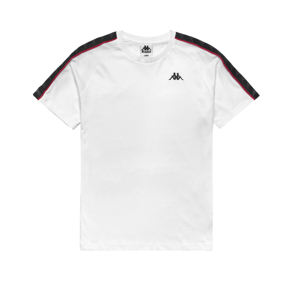 Camiseta blanca KAPPA blanca BANDA COEN SLIM 222 hombre