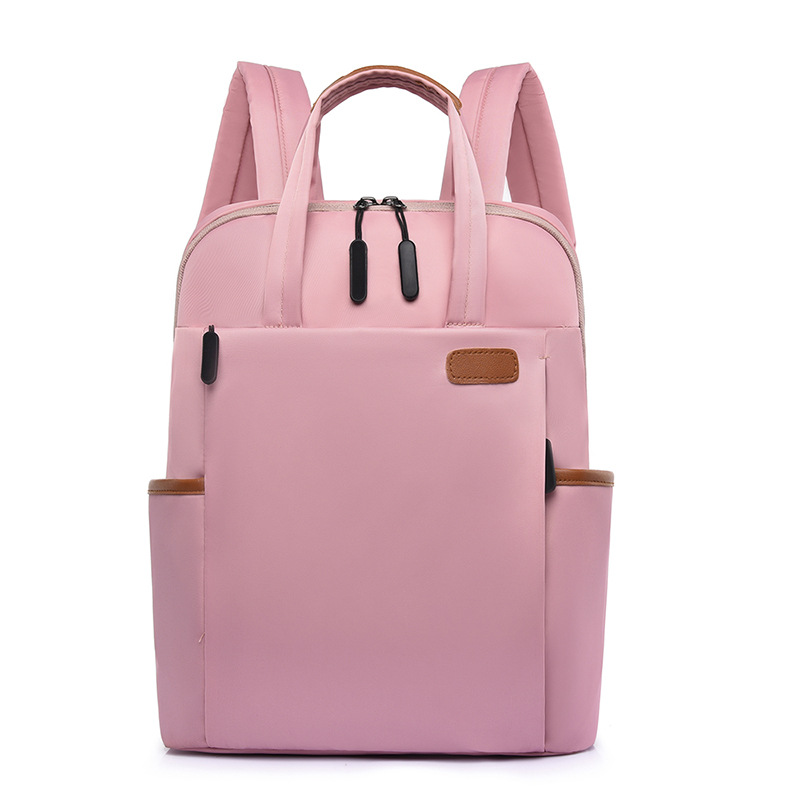 TK Mochila De trabajo simple para mujer, bolso de mano para ordenador portátil, mochila de hombro ligera informal, mochila de viaje de gran capacidad con cinturón de equipaje