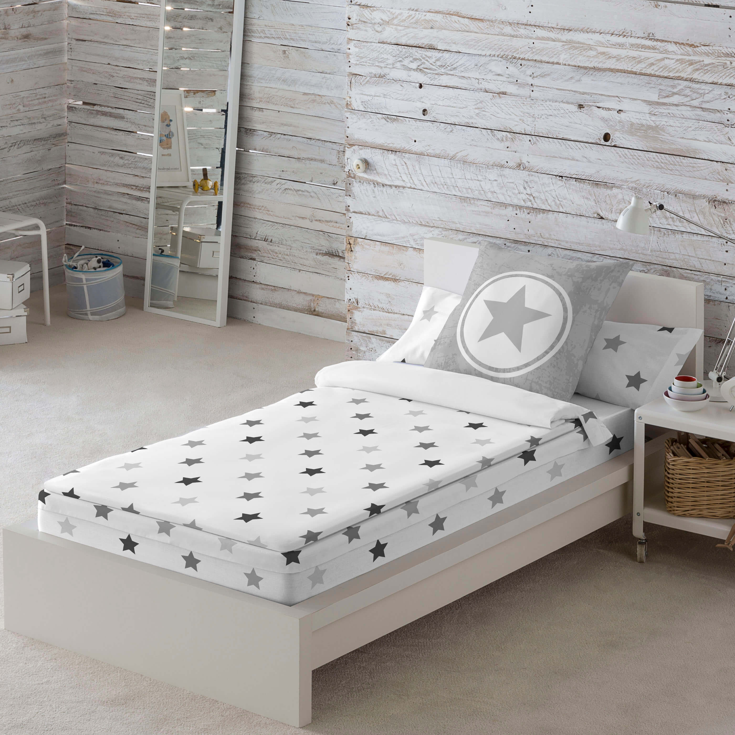 COOL KIDS - Saco nórdico Infantil Estampado 100% Algodón - Con o Sin relleno - Extrasuave - Para Cama de 90 cm - Fabricado en España