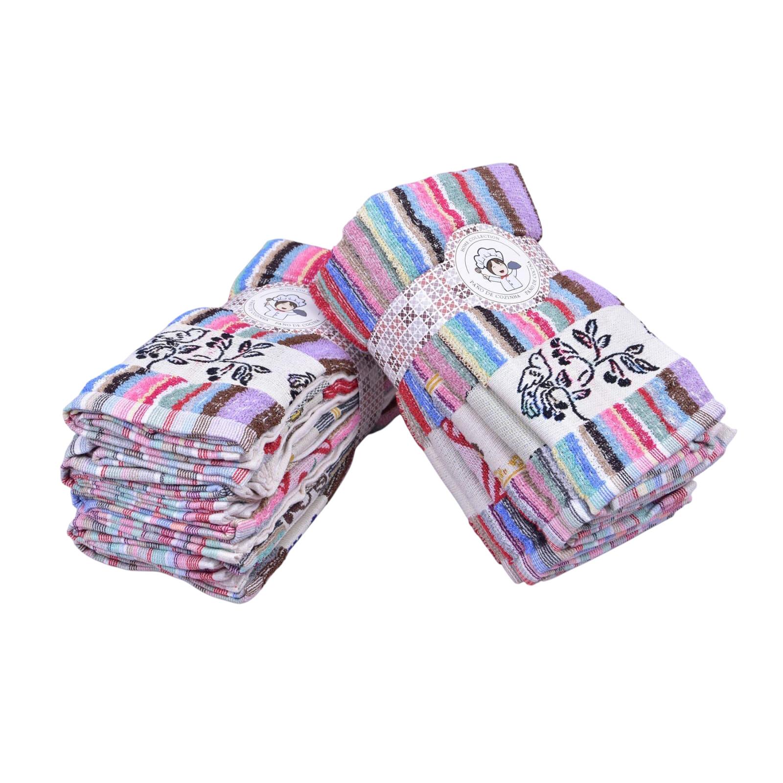 Energy Colors Textil-Hogar - Paños de Cocina 100% Algodón, Absorbentes y Rápidos al Secado, (45 x 45 cm), Ideal para Hogar, Oficina y Regalo