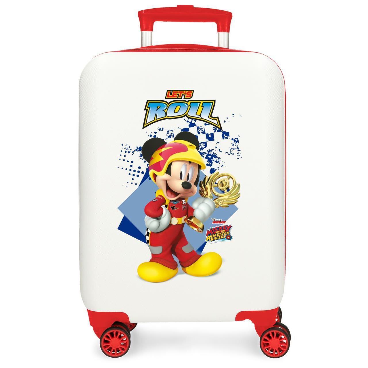 Maleta de cabina Disney Mickey & minnie joy blanco 50x33x20cm