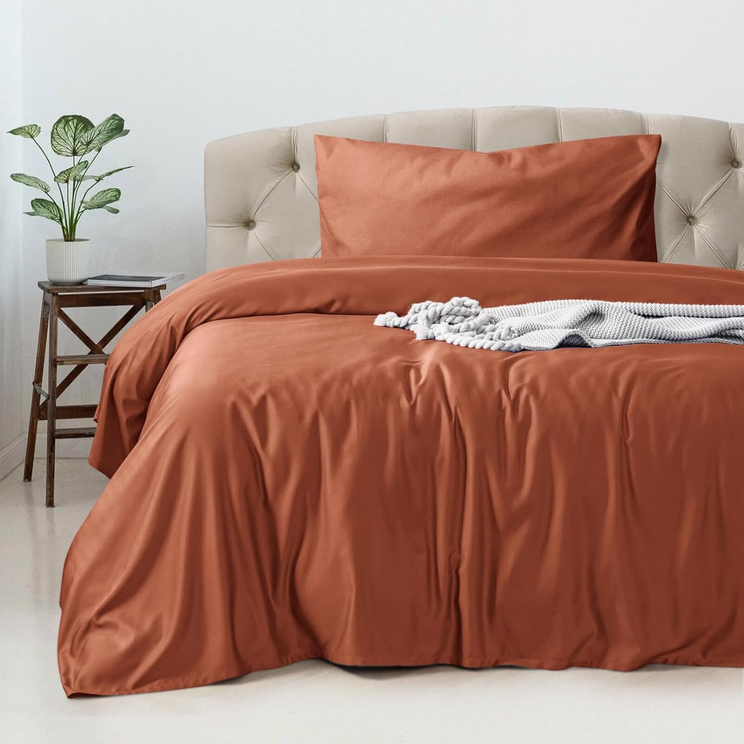 Artree | Juego 3 piezas de Funda Nórdica colores para Cama 90cm-180cm, Funda Nórdica de Microfibra de Poliéster Suave Transpirable. Incluido Una Funda Edredón, Una sábana Bajera y Una o Dos Fundas de Almohada