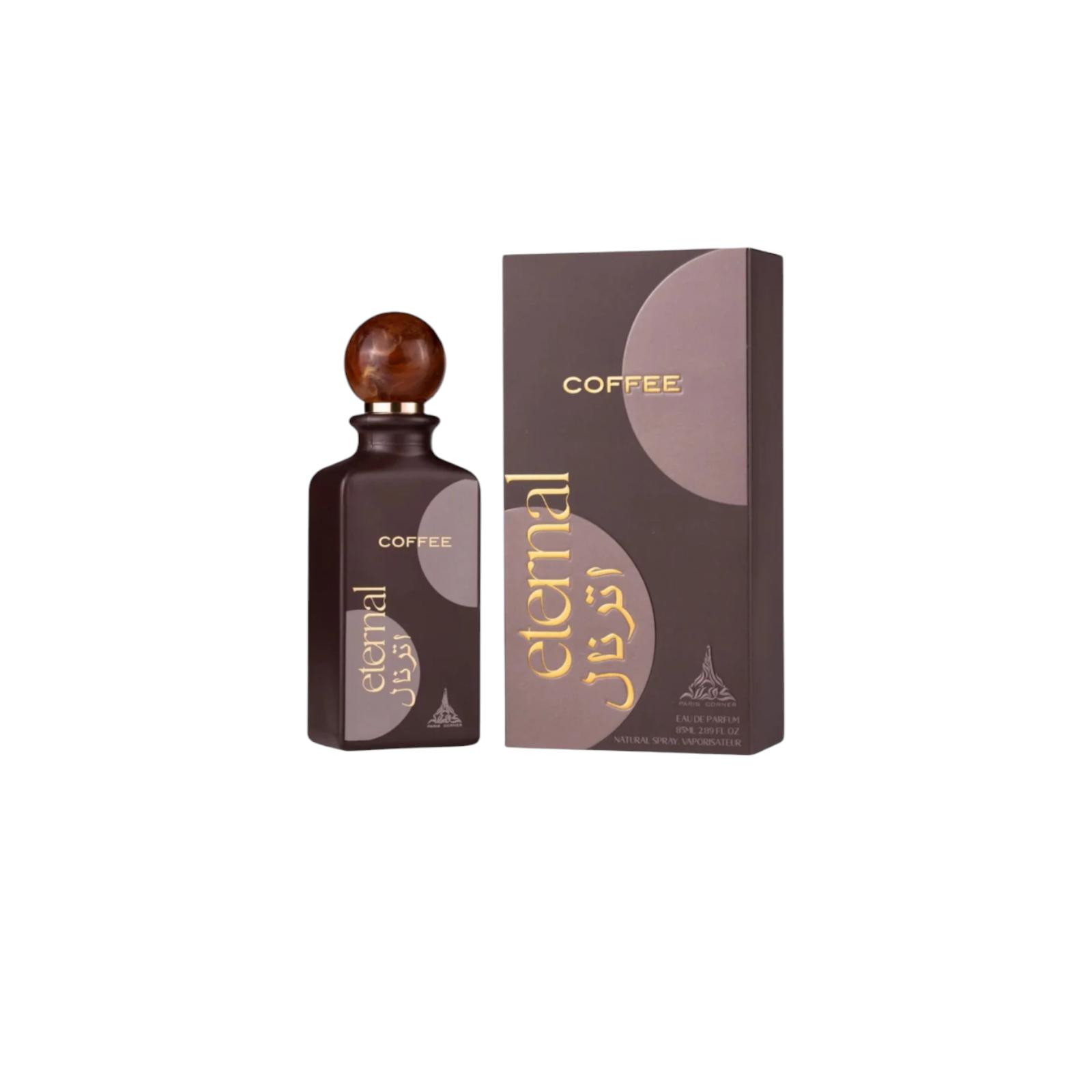 Perfume Eternal Coffee Paris Corner 85ml -  - Fragancia Duradera y Seductora de Café, Vainilla y Notas Amaderadas