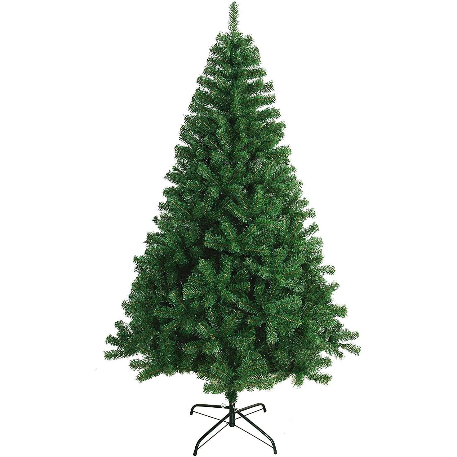 MEJORADA Árbol de Navidad Verde Artificial Abeto Extra Relleno de Hoja Espumillón 150-240cm Arboles con Soporte Metálico