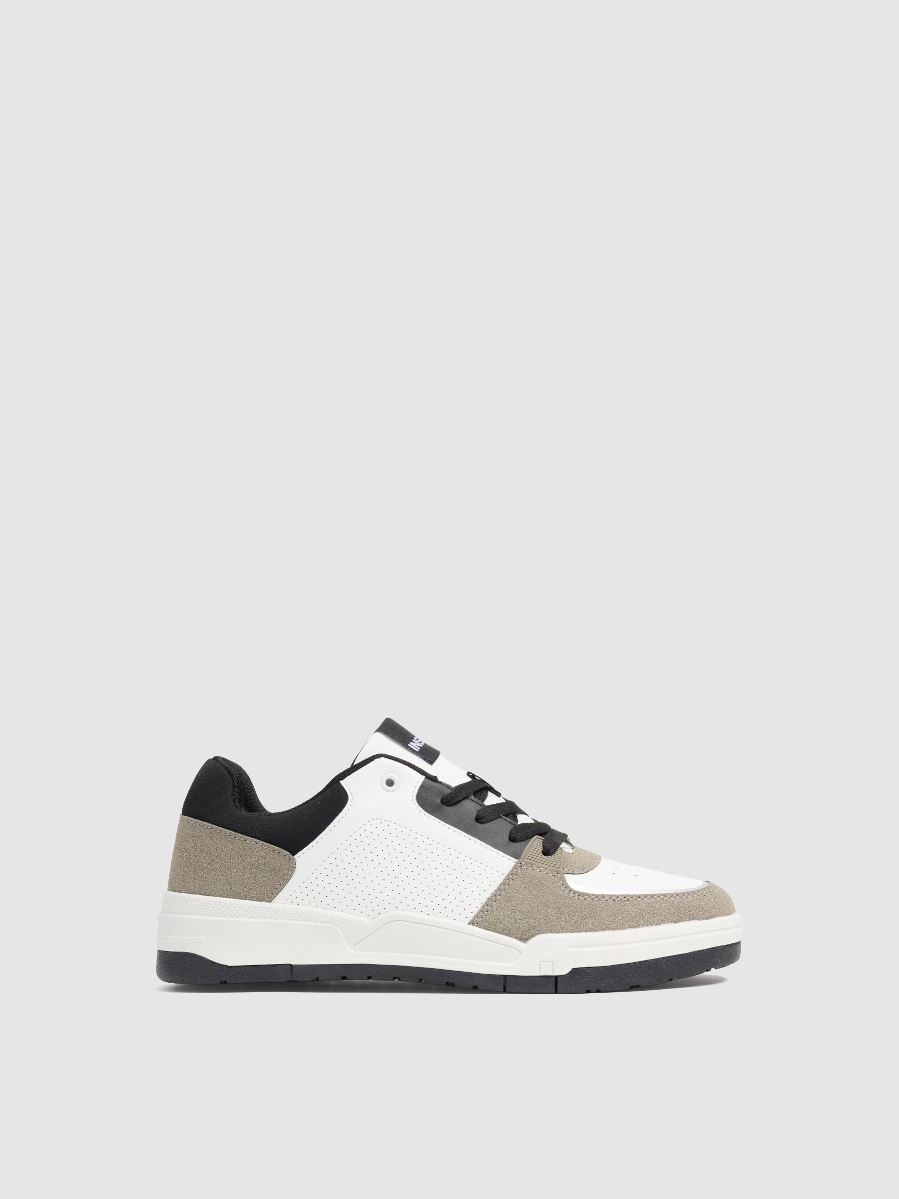 Zapatillas skater clásicas, tejido efecto piel, malla ventilada, suela de goma, estilo casual y cómodo INSIDE