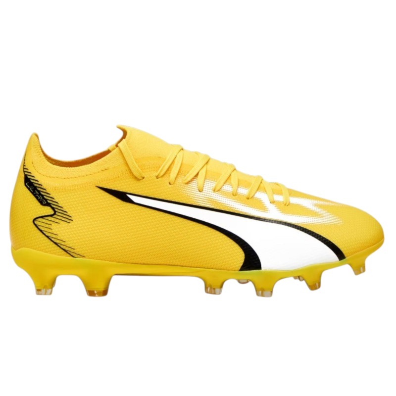 Botas de Futbol Amarillas PUMA ULTRA PLAY FG/AG-Amarillo-Blanco