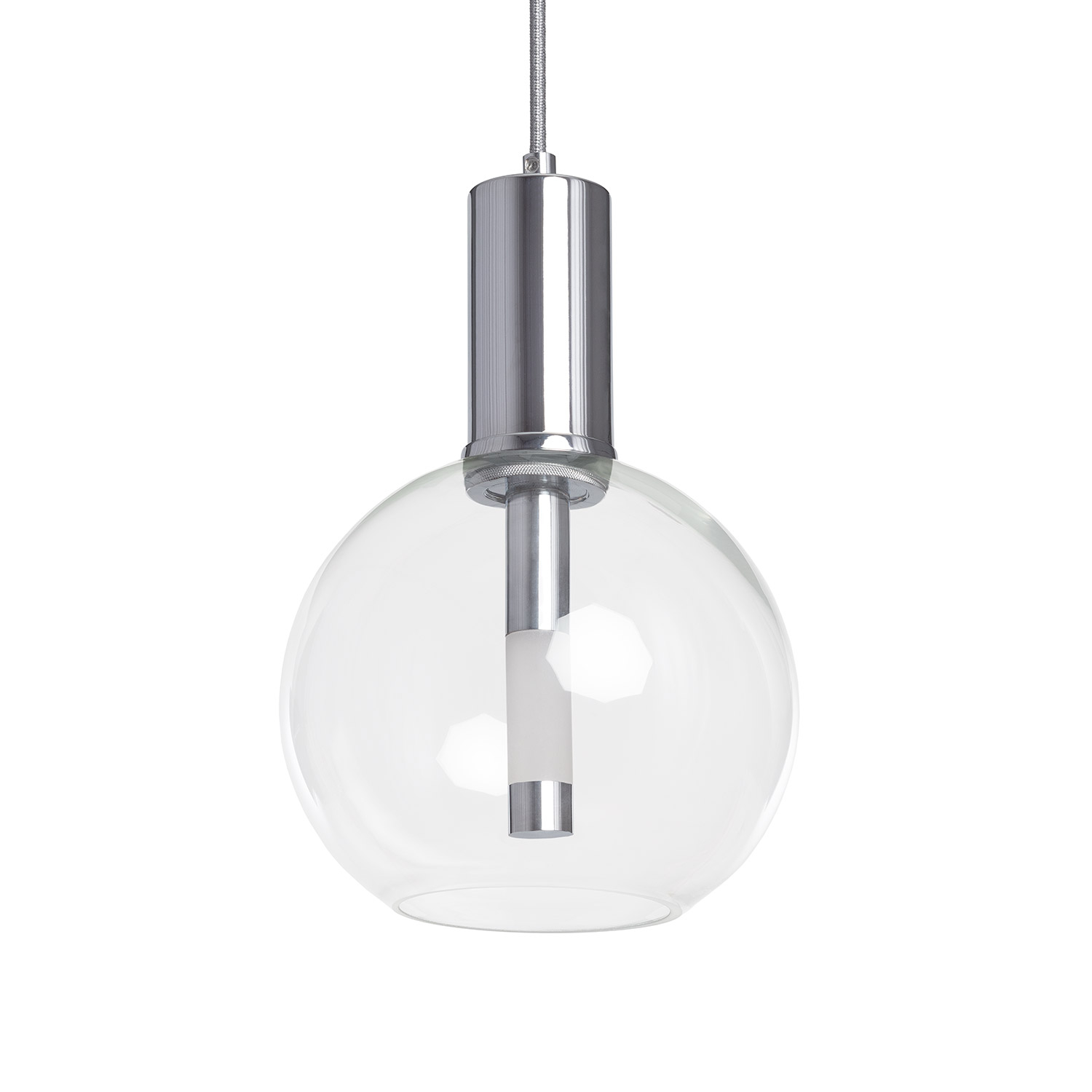 Ledkia Lámpara Colgante LED 5W Metal y Cristal Ludvika Dorado