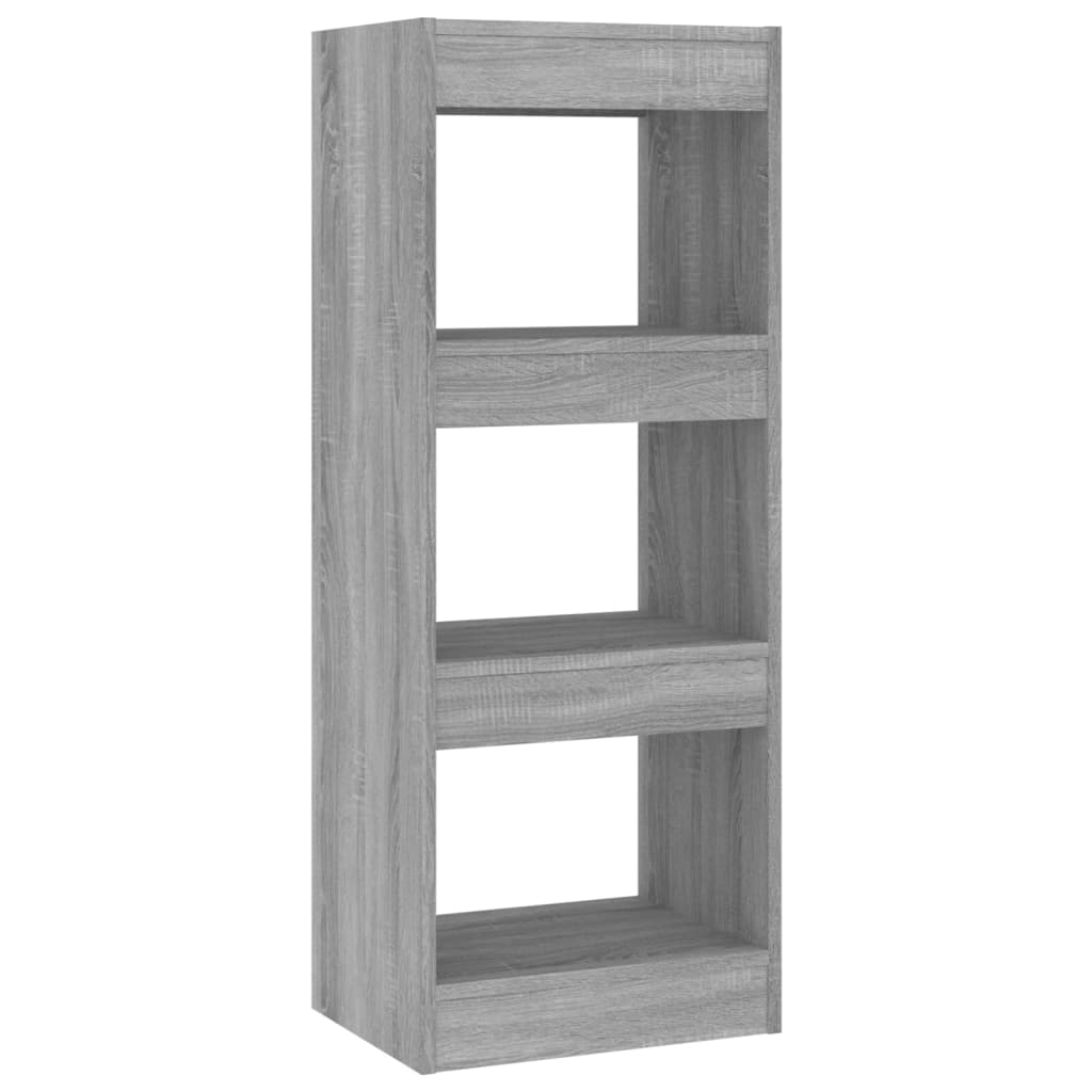 vidaXL Estantería/divisor madera de ingeniería 40x30x103 cm Blanco, Negro, Roble Sonoma Mueble Almacenaje Estantería para Oficina, Estudio, Dormitorio Estantería/Librería/ mueble de Almacenamiento